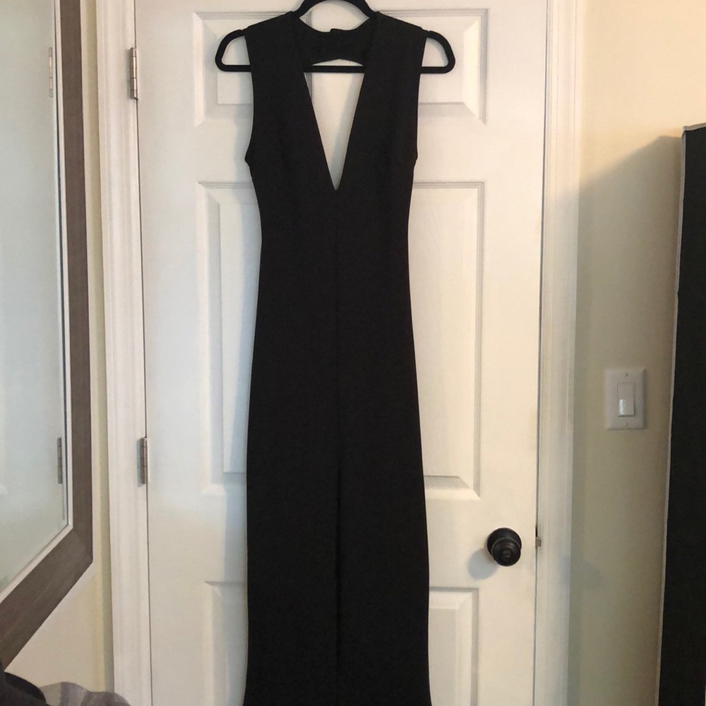 Long Length Black Dress